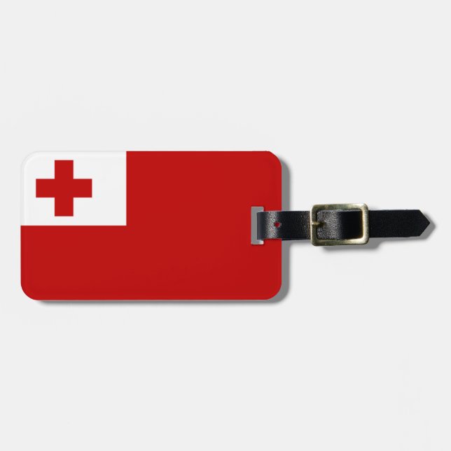 Flagge von Tonga Easy ID Personal Gepäckanhänger (Vorderseite horizontal)