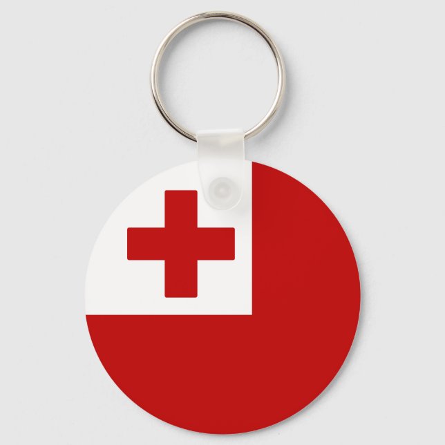 Flagge von Tonga Schlüsselanhänger (Vorderseite)
