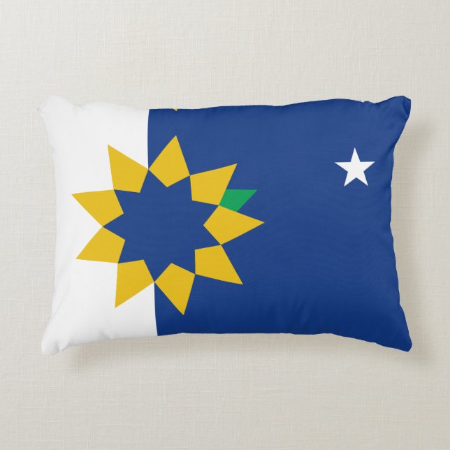Flagge von Topeka, Kansas Dekokissen (Vorderseite)