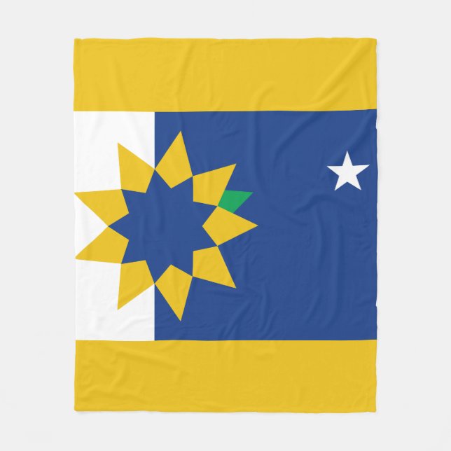 Flagge von Topeka, Kansas Fleecedecke (Vorderseite)