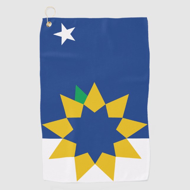 Flagge von Topeka, Kansas Golfhandtuch (Vorderseite)