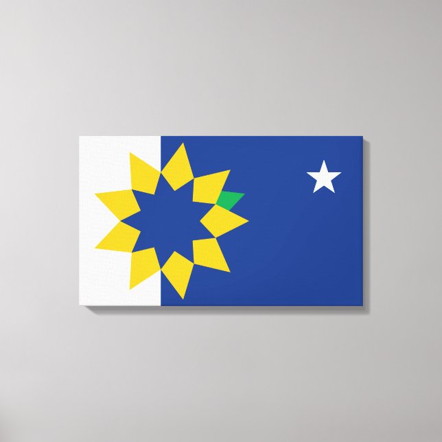 Flagge von Topeka (Kansas) Leinwanddruck (Vorderseite)