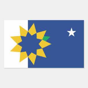 Flagge von Topeka, Kansas Rechteckiger Aufkleber