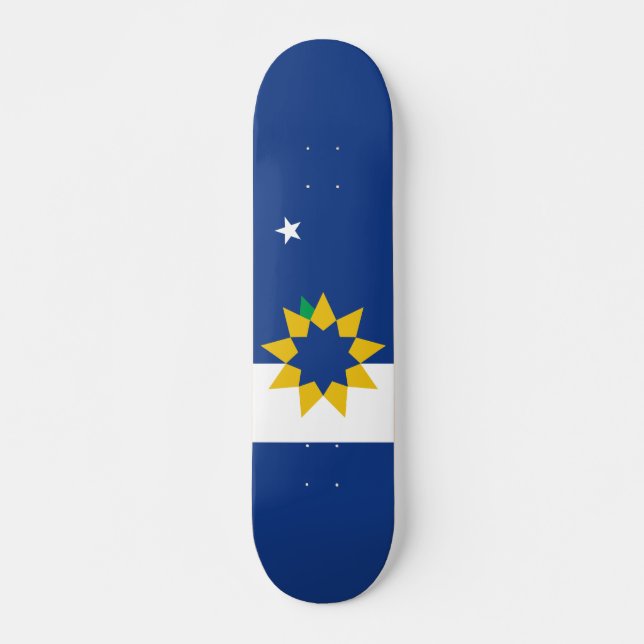Flagge von Topeka, Kansas Skateboard (Vorne)