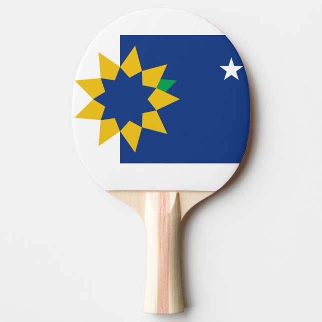 Flagge von Topeka, Kansas Tischtennis Schläger (Vorderseite)