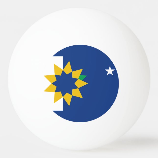 Flagge von Topeka, Kansas Tischtennisball (Vorderseite)