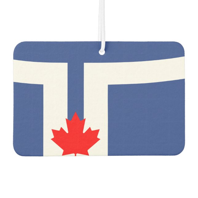 Flagge von Toronto, Ontario Autolufterfrischer (Vorderseite)