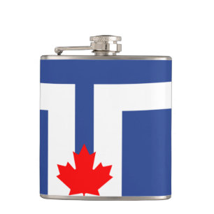 Flagge von Toronto, Ontario Flask Flachmann
