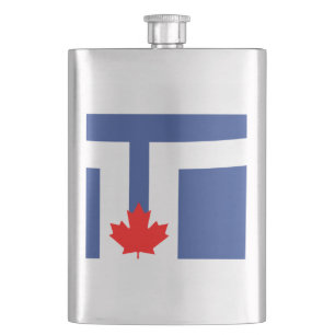 Flagge von Toronto, Ontario Flask Flachmann