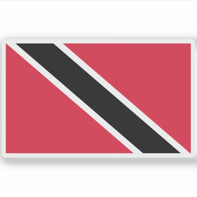 Flagge von Trinidad und Tobago Aufkleber (Vorderseite)