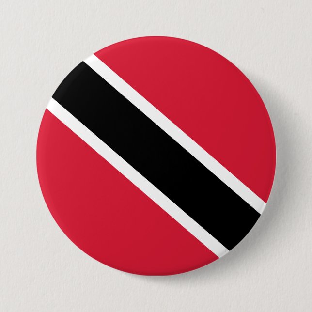 Flagge von Trinidad und Tobago Button (Vorderseite)