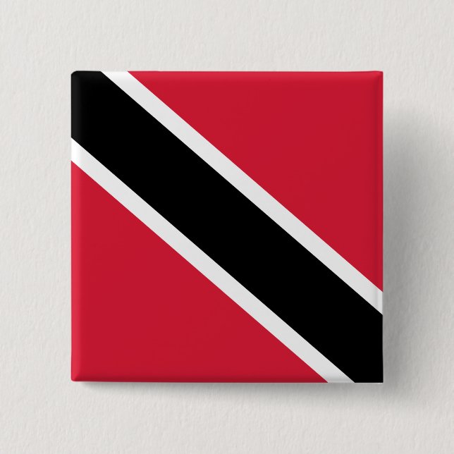 Flagge von Trinidad und Tobago Button (Vorderseite)