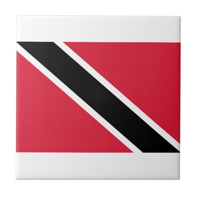 Flagge von Trinidad und Tobago Fliese (Vorderseite)