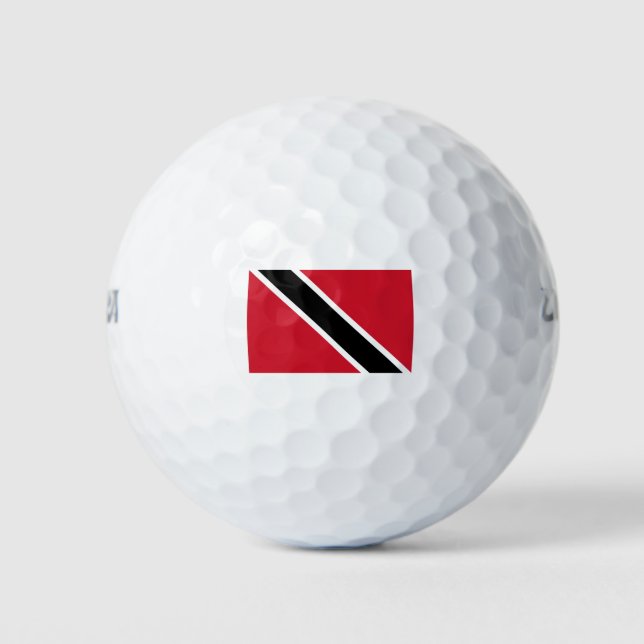 Flagge von Trinidad und Tobago Golfball (Vorderseite)