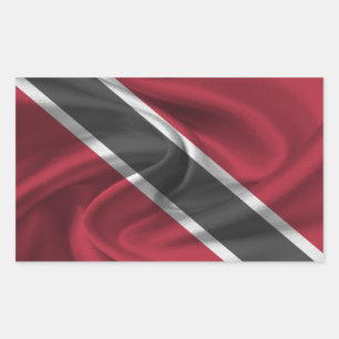Flagge von Trinidad und Tobago Rechteckiger Aufkleber