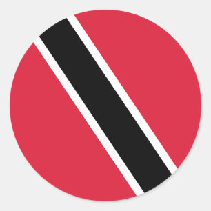 Flagge von Trinidad und Tobago Runder Aufkleber
