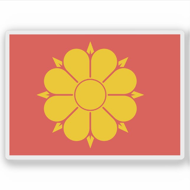 Flagge von Trondheim Aufkleber (Vorderseite)