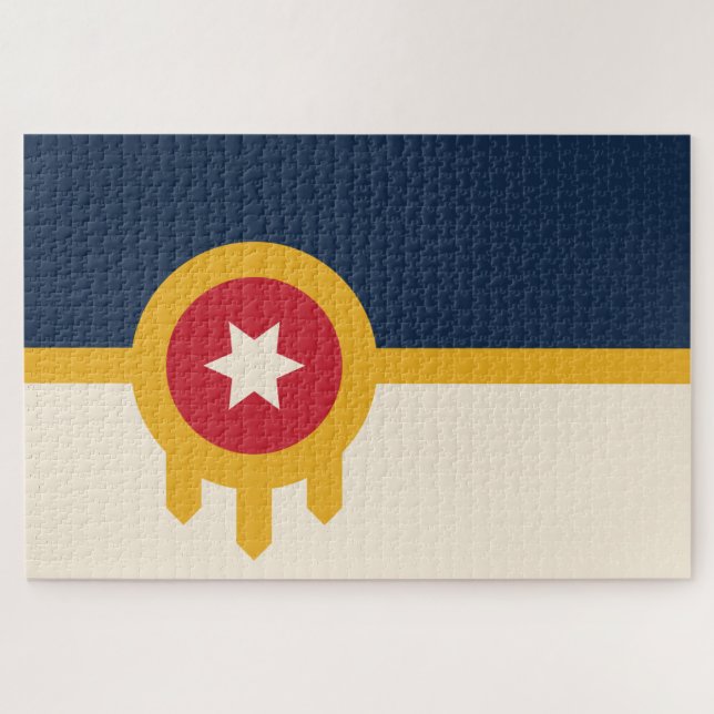 Flagge von Tulsa (Oklahoma) (Horizontal)