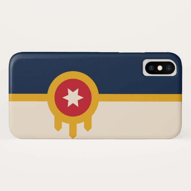 Flagge von Tulsa (Oklahoma) Case-Mate iPhone Hülle (Rückseite (Horizontal))
