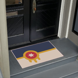 Flagge von Tulsa (Oklahoma) Fußmatte