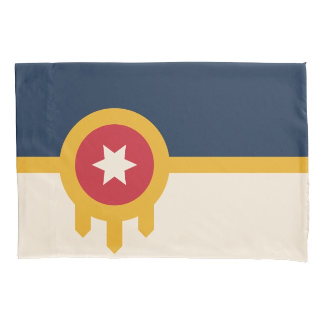 Flagge von Tulsa (Oklahoma) Kissenbezug (Vorderseite)