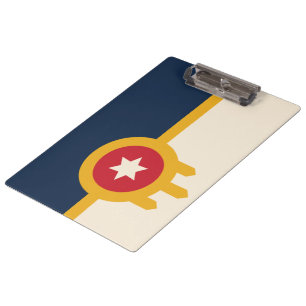 Flagge von Tulsa (Oklahoma) Klemmbrett