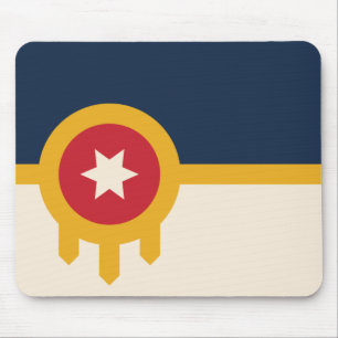 Flagge von Tulsa, Oklahoma Mousepad