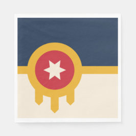 Flagge von Tulsa (Oklahoma) Serviette