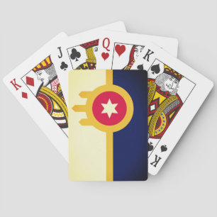 Flagge von Tulsa, Oklahoma Spielkarten