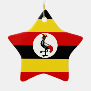 Flagge von Uganda Keramikornament