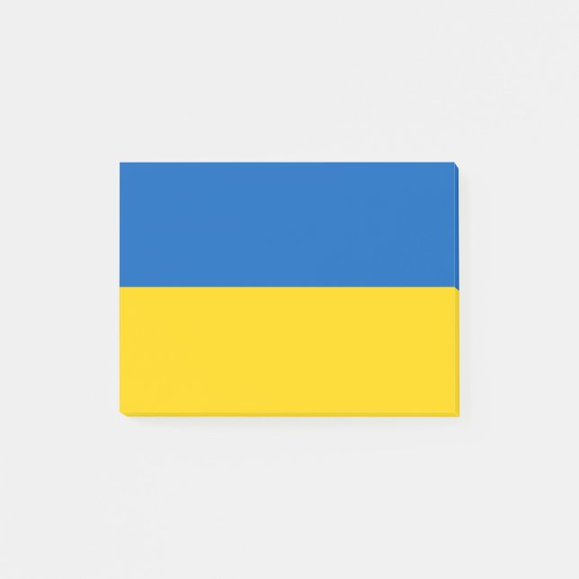 Flagge von Ukraine Posten-it® Anmerkungen Post-it Klebezettel (Vorderseite)