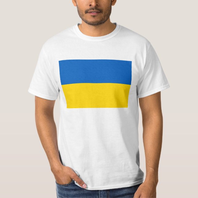 Flagge von Ukraine - ukrainische Flagge - T-Shirt (Vorderseite)