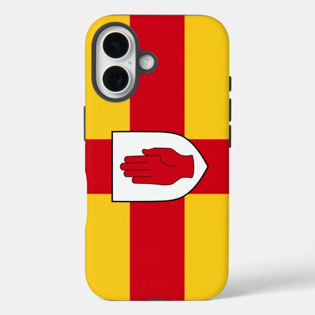 Flagge von Ulster iPhone 16 Hülle (Rückseite)