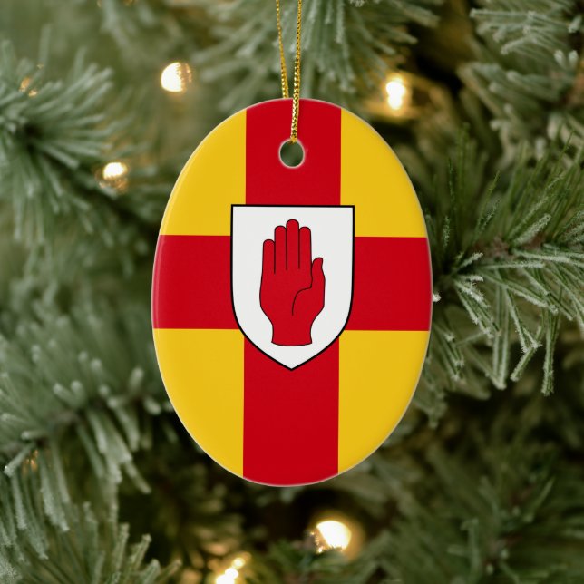Flagge von Ulster Keramik Ornament (Baum)