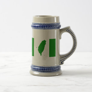 Flagge von unabhängigem Taiwan - 臺灣獨立運 Bierglas
