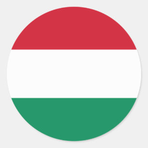 Flagge von Ungarn-Aufkleber Runder Aufkleber