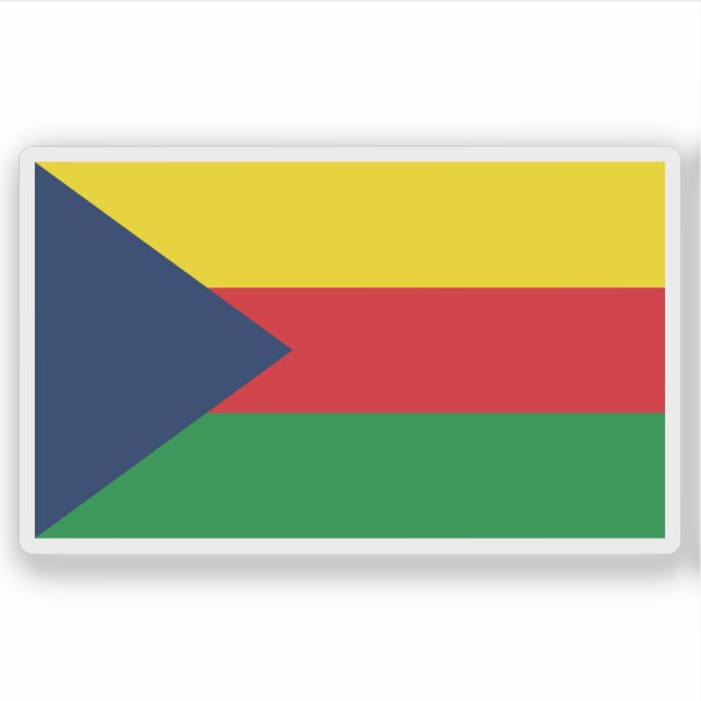 Flagge von Upala, Costa Rica Aufkleber (Vorderseite)