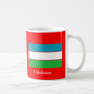 Flagge von Usbekistan Kaffeetasse