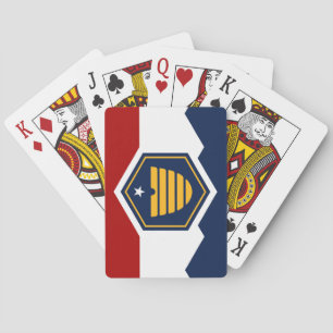 Flagge von Utah (Beehive Flag) Spielkarten