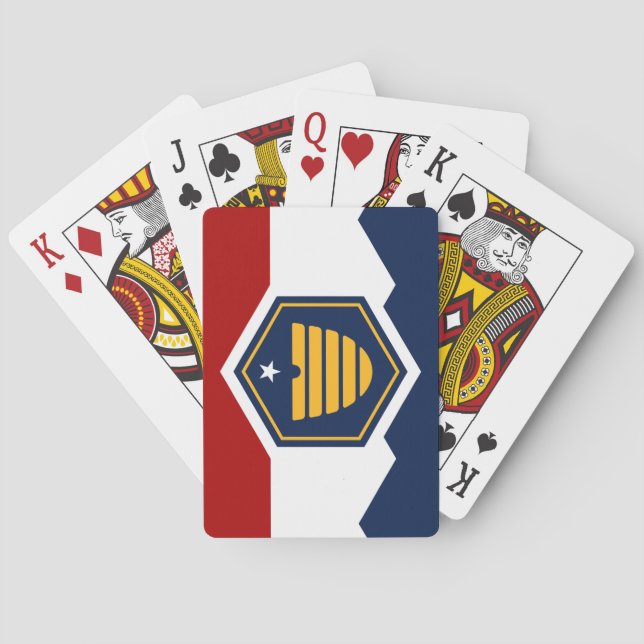 Flagge von Utah (Beehive Flag) Spielkarten (Rückseite)