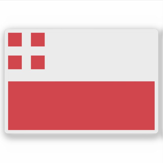 Flagge von Utrecht (Provinz), Niederlande Aufkleber (Vorderseite)