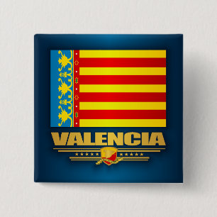 Flagge von Valencia Button