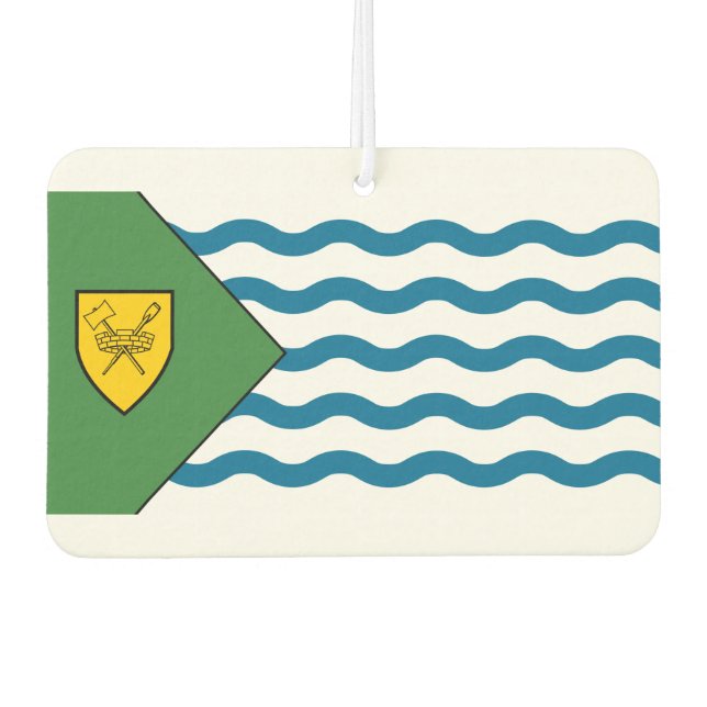 Flagge von Vancouver, British Columbia Button Autolufterfrischer (Vorderseite)