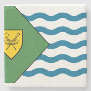 Flagge von Vancouver, British Columbia Steinuntersetzer