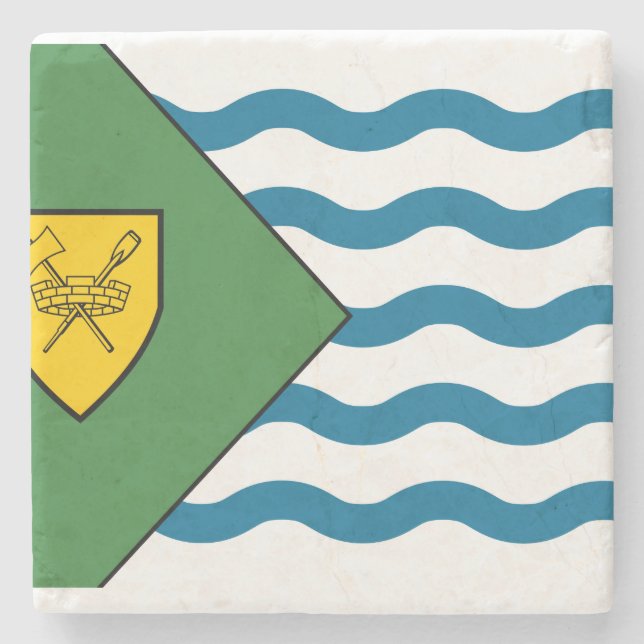 Flagge von Vancouver, British Columbia Steinuntersetzer (Vorderseite)