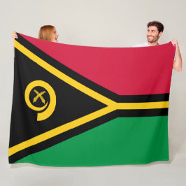 Flagge von Vanuatu Fleecedecke
