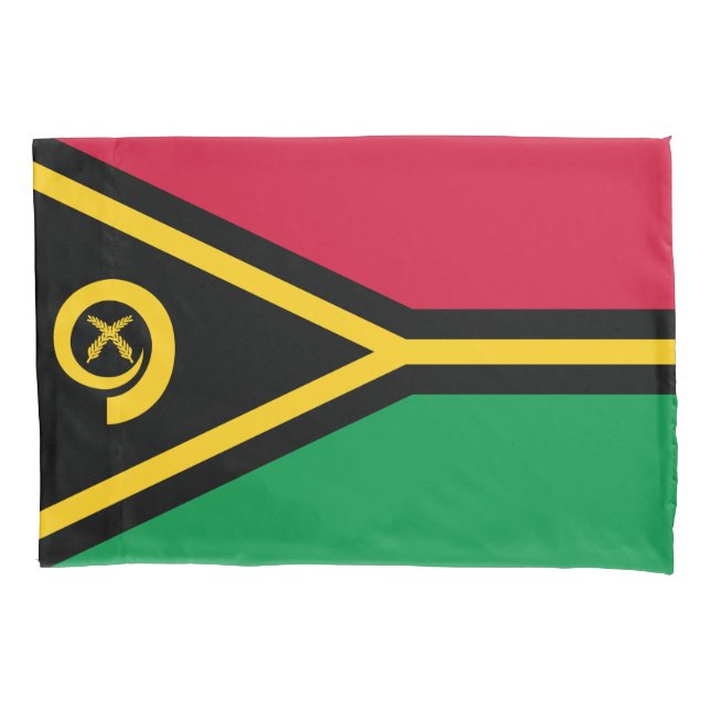 Flagge von Vanuatu Kissenbezug (Vorderseite-Links)