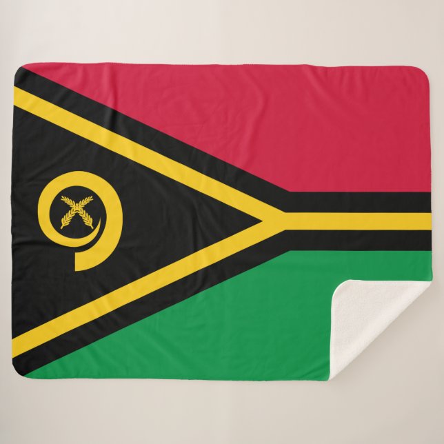 Flagge von Vanuatu Sherpadecke (Vorderseite (Horizontal))