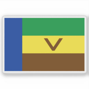 Flagge von Venda, der Republik Südafrika Aufkleber
