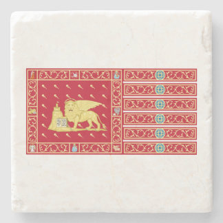 Flagge von Venedig, Italien (Venezia, Venetien, It Steinuntersetzer